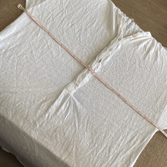 LOUNGE LOVER linen tunic sleep shirt nightdress pajamas S - Picture 5 of 5